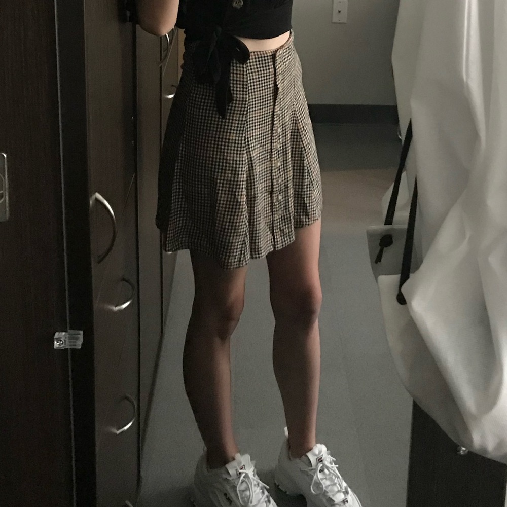 plaid american eagle skirt